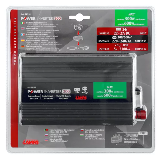 Lampa Power Inverter 300, 24V DC - 220V AC