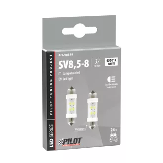 Lampa 4 ledes Sofita izzó, 24V, Fehér, SV8,5-8