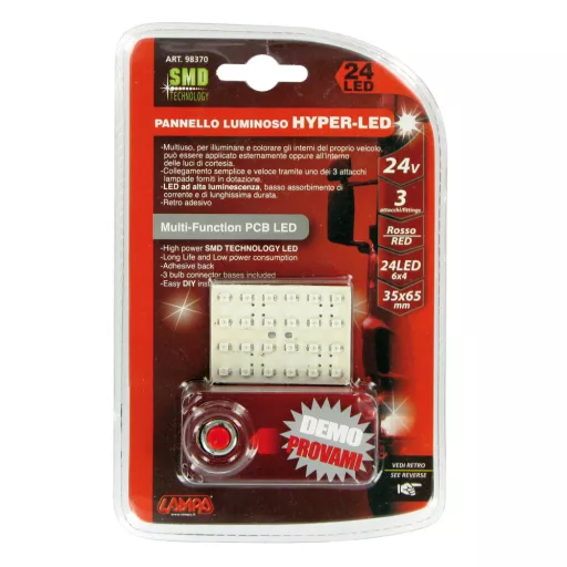 Lampa LED LAP 24 LED-ES 35X65MM 24V SMD PIROS