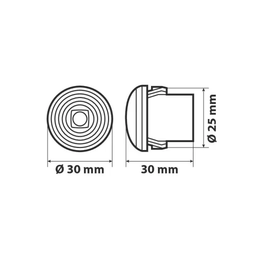 LÁMPA LED JELZŐFÉNY FEHÉR 9-33V SMD