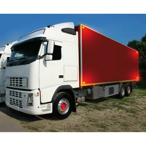 SZÉLESSÉGJELZŐ 24V SÁRGA L1 100X36MM, 2 LEDES OVÁL