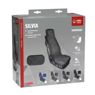 ÜLÉSHUZAT KAMIONOS SZÜRKE 1DB SILVIA