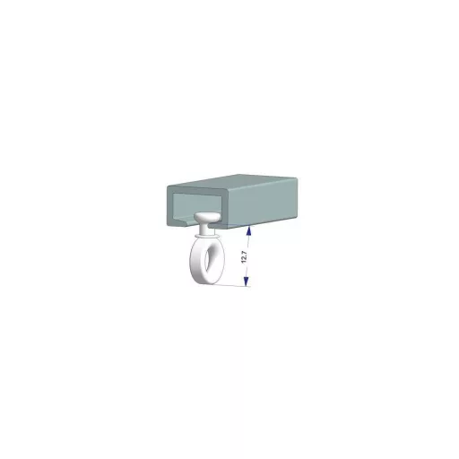 Lampa G-7 Függönytartó, Kamionba, 25db