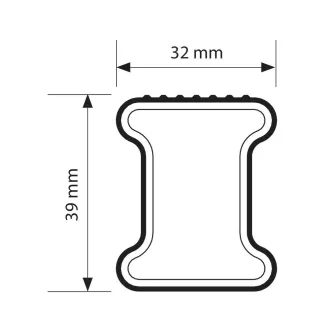 Nordrive Kargo Acél Csomagtartó Rúd - Furgon - 180cm