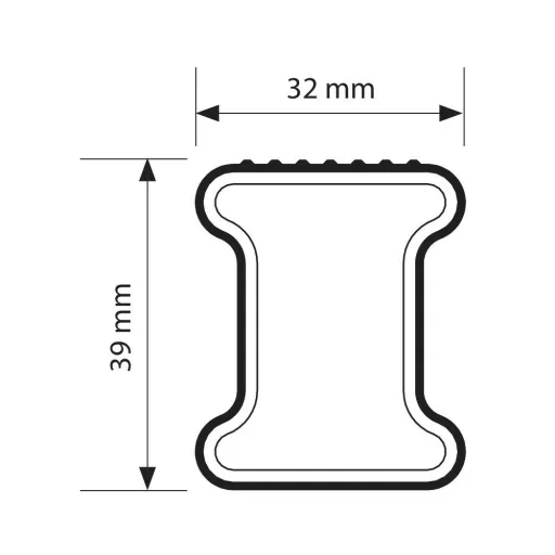 Nordrive Kargo Acél Csomagtartó Rúd - Furgon - 180cm