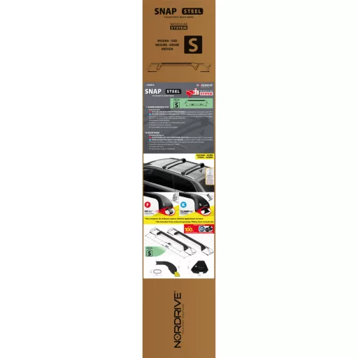 Nordrive, Snap-Steel "S" Teleszkópos Csomagtartó Pár - 80-111cm
