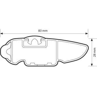   Nordrive Silenzio Alumínium Csomagtartó Rúd Pár - L - 128cm
