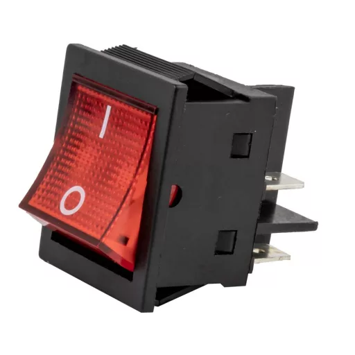 JBM Villágító Kapcsoló Piros 125-250V 30A