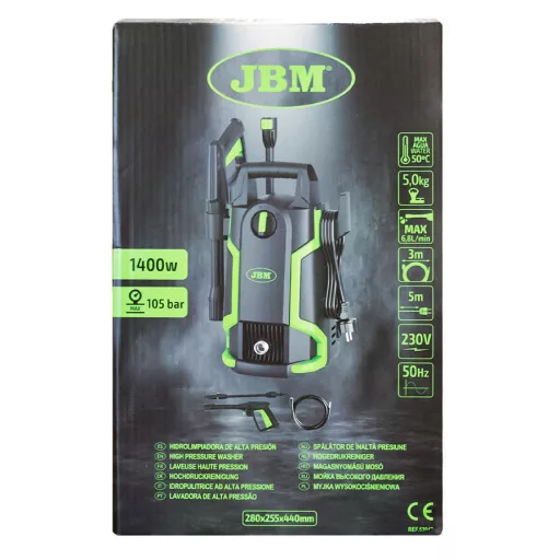 JBM Magasnyomású mosó, 1400W