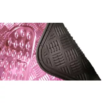   03062 Alumíniumhatású univerzális gumiszőnyeg autóba 4 db-os - PINK