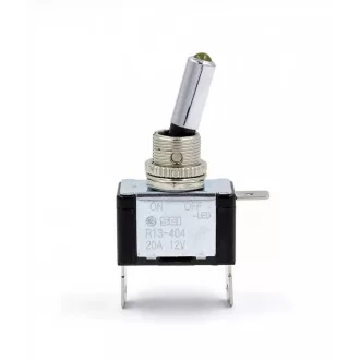 AE Kapcsoló Ledes Sárga, 12V 20A