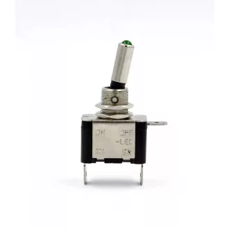 AE Kapcsoló Ledes Zöld, 12V 20A