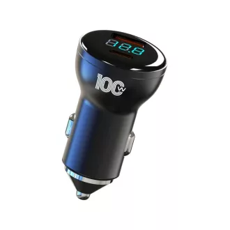   13061 ECO PACK 04AC Gyorstöltő digitális voltmérővel - USB/USB-C csatlakozás - 100W