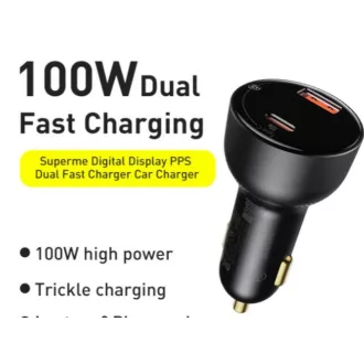   13061 ECO PACK 04AC Gyorstöltő digitális voltmérővel - USB/USB-C csatlakozás - 100W