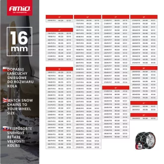   Amio KB-230 16mm-es Hólánc-4x4-es Meghajtású Járművekhez