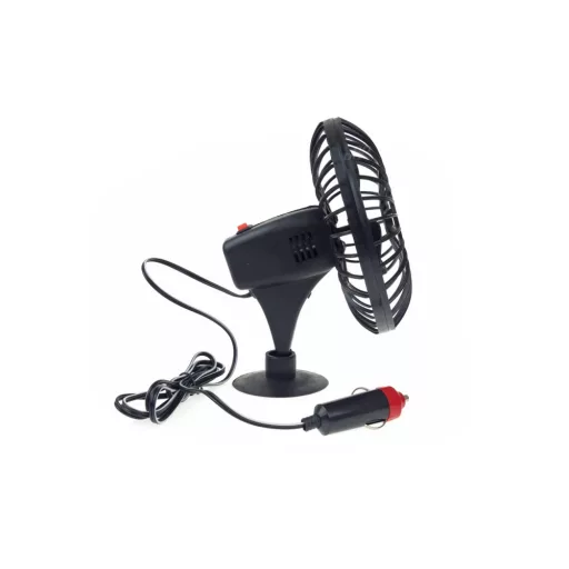 Amio Ventilátor 14cm, tapadókorongos, 12V
