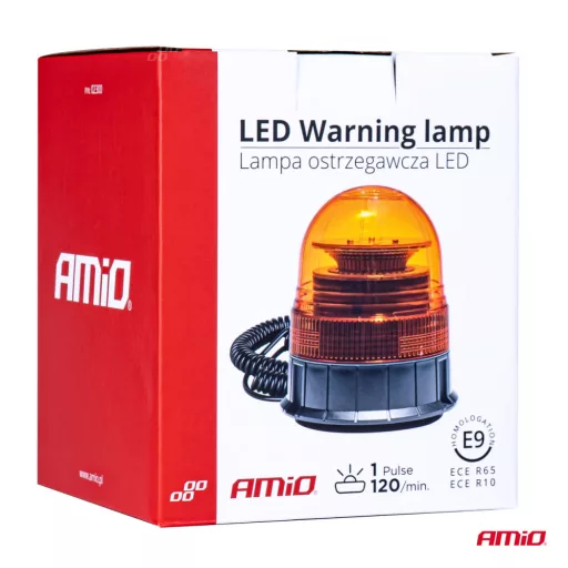 Amio W02M Mágneses Led Villogó 39LED 12/24V IP56
