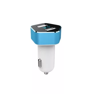   Amio Szivargyújtós Töltő 2 USB-vel és Feszültségmérővel 12/24V 2.4A