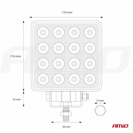 Amio Munkalámpa AWL10 16LED