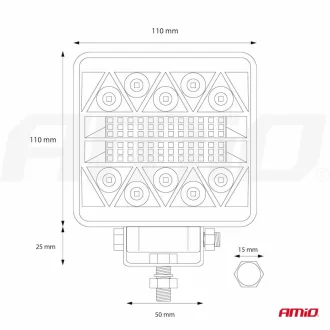 Amio Munkalámpa AWL15 26LED COMBO