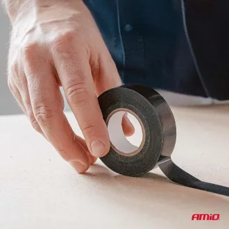 Amio Fekete ragasztószalag 18mm x 20m (1 db)