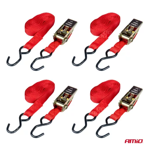 Amio Racsnis Heveder Készlet 4db 700kg 25mm 4m