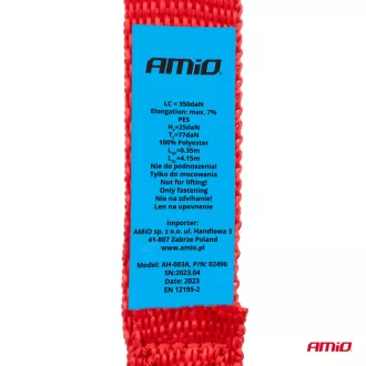 Amio Racsnis Heveder Készlet 4db 700kg 25mm 4m