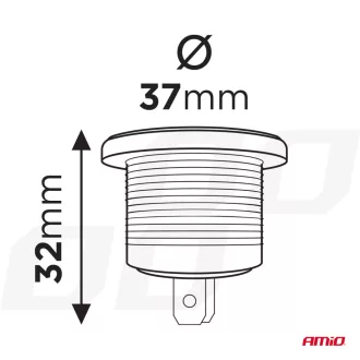 Amio MOD-02 Mérőműszer Digitális Voltmérő 3-32V