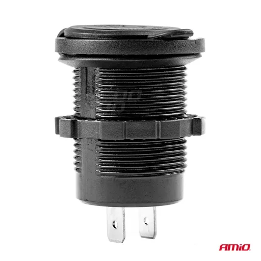 Amio Vízálló Dupla USB Aljzat MOD-03 12/24 1-2.1A