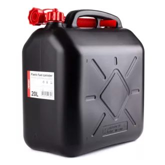 BENZINKANNA 20L MŰANYAG FEKETE