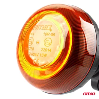 Amio W21P Ledes Villogó 18LED 12/24V IP56
