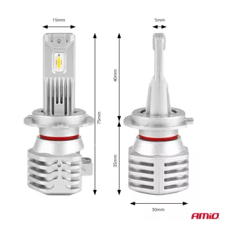 Amio Led Izzó X1 Series H7 6500K 2db