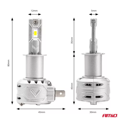 Amio LED fényszórók X2 Series H3 12V 2db