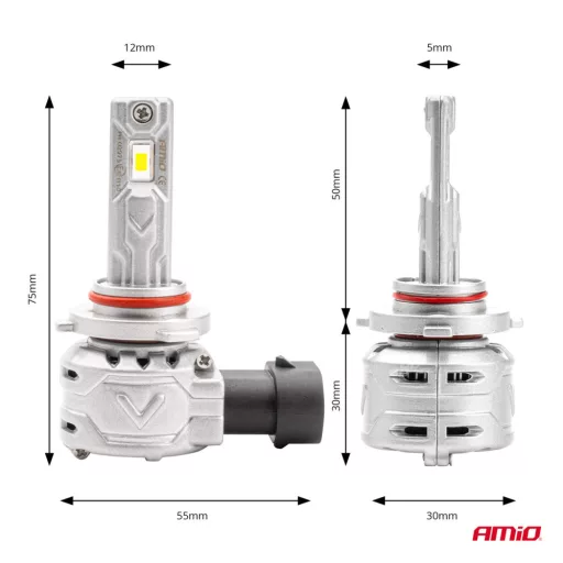 Amio LED fényszórók X2 Series HB3 9005 12V 2db
