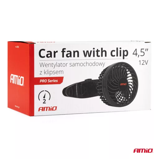 Amio Csiptetős Ventilátor 125mm 12V