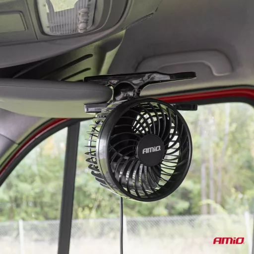 Amio Autós ventilátor 4,5"-os csipesszel 24V