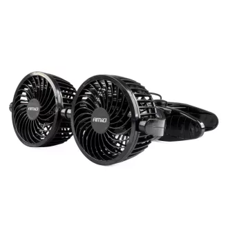 Amio Autós ventilátor rögzítőelemmel 2x4" 24V