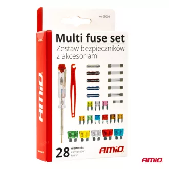 Amio 28db-os Biztosíték Szett Fázisceruzával