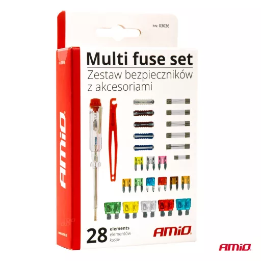 Amio 28db-os Biztosíték Szett Fázisceruzával