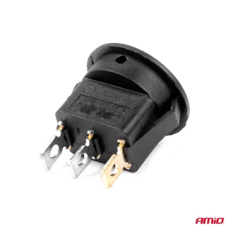 Amio Kétállású Kapcsoló Zöld Kerek 12V/24V 20A