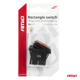 Amio Kétállású Kapcsoló Sárga 12V/24V 20A