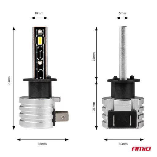 Amio Led Izzók Mini Széria H1 42W 6500K 12V 2db