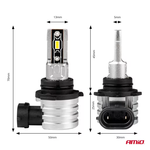 Amio Led Izzók H-Mini Szeria HB4 42W 6500K 2db