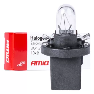   Amio Halogén Izzó Műszerfalba T5 B8.5D 12V 8.5W BAX1.2W Fehér