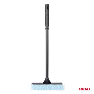   Amio Ablaktisztító gumibetéttel, műanyag nyelű, 20 cm-es fejjel, 54 cm hosszú