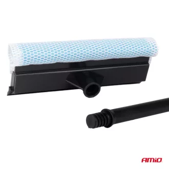   Amio Ablaktisztító gumibetéttel, műanyag nyelű, 20 cm-es fejjel, 54 cm hosszú