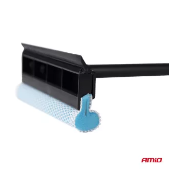   Amio Ablaktisztító gumibetéttel, műanyag nyelű, 20 cm-es fejjel, 54 cm hosszú