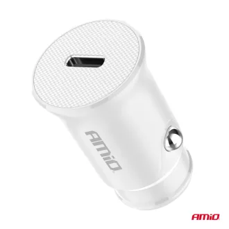 Amio 03876 Szivargyújtóról Működő USB-C  Töltő 20W 12/24V