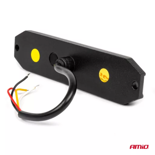 KIEGÉSZÍTÓ VILLOGÓ LÁMPA 6XLED 12/24V SÁRGA 2 FUNKCIÓ