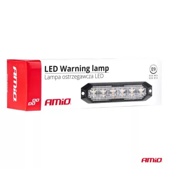 KIEGÉSZÍTÓ VILLOGÓ LÁMPA 6XLED 12/24V SÁRGA 2 FUNKCIÓ